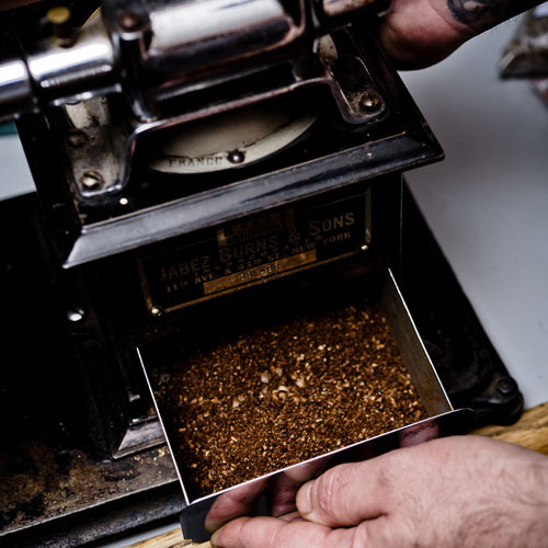 Fresh Ground Cafe for Cupping after Roasting